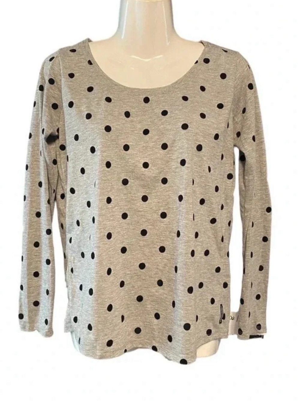 Maison Scotch Scotch & Soda Polka Dot Long Sleeve Top Shirt